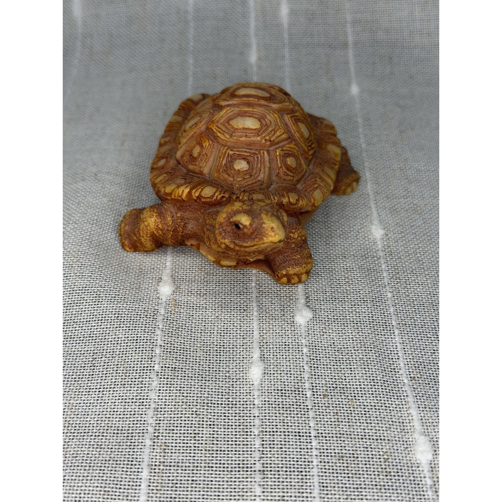 Vintage CRECO Tortoise Turtle Figurine Resin Taiwan R.O.C. 1980s Wildlife Decor - Picture 4 of 7